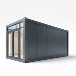 Modulární kontejner FlexBox R1 – kancelářský / servisní – antracitový, 18 m²