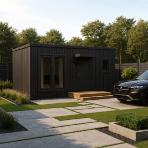 Obytný, kancelářský nebo servisní kontejner H1-B – Mikrodům 17,5 m²