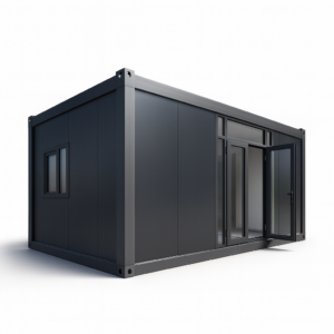 Modulcontainer FlexBox T2 – Büro, Gewerbe – Anthrazitfarben 18 m²