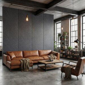 Wandpaneel C-PANEL PRO A6822-1 2900x1220 mm – Kohlefaserplatte, Steinoptik Anthrazit