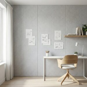 Kohlefaserplatte C-PANEL PRO A7625-7 2900×1220 mm – Wandpaneel, hellgraue Betonoptik