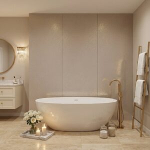 Wandpaneel C-Panel PRO M1903 2900x1220 mm – Kohlefaserplatte, beige Putzoptik