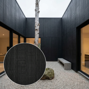 Fassadenplatte ETNO Mineral Schwarz 3000×1200 mm – Quarz-Polymer-Verbundpaneel