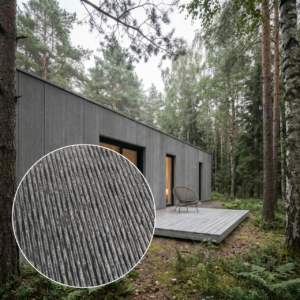 Fassadenplatte Line Mineral Grigio 3000x1200 mm – Graphit, Fassadenoberfläche