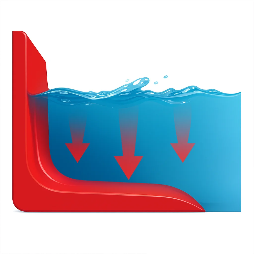 Stabilisierung der MonteShield Barriere unter Wasserdruck