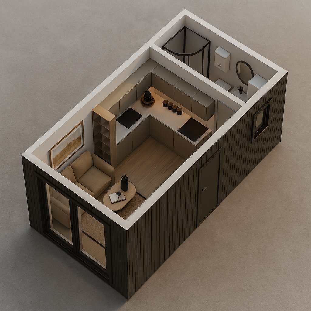 Wohnbereich im H1-Mikrohaus