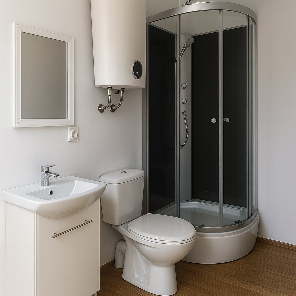 Badezimmer im Containerhaus H1