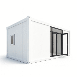 Conteneur modulaire FlexBox T2 – Bureautique / service – Blanc 18 m²