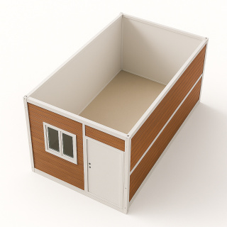Kontener składany - Socjalny, biurowy 14 m² - Wood