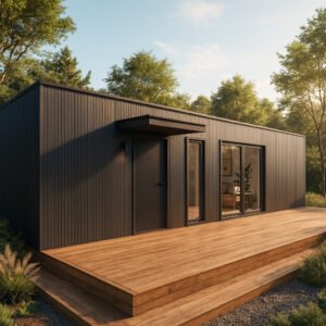 Contenitore abitativo, di servizio o ufficio H2-A – Micro-casa 35 m² con due camere da letto