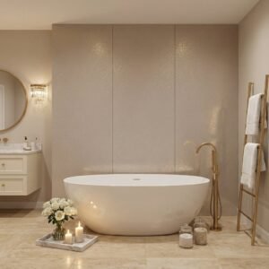 Panel ścienny C-Panel PRO M1903 2900x1220 mm - Płyta węglowa, Beżowy Tynk