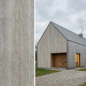 Płyta elewacyjna Pietra Mineral Grigio 2400x1200 mm - Panel na fasadę wzór trawertyn szary