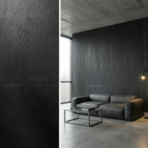 Panel ścienny Pietra Mineral Nero 2400x1200 mm - Kompozyt kwarcowy
