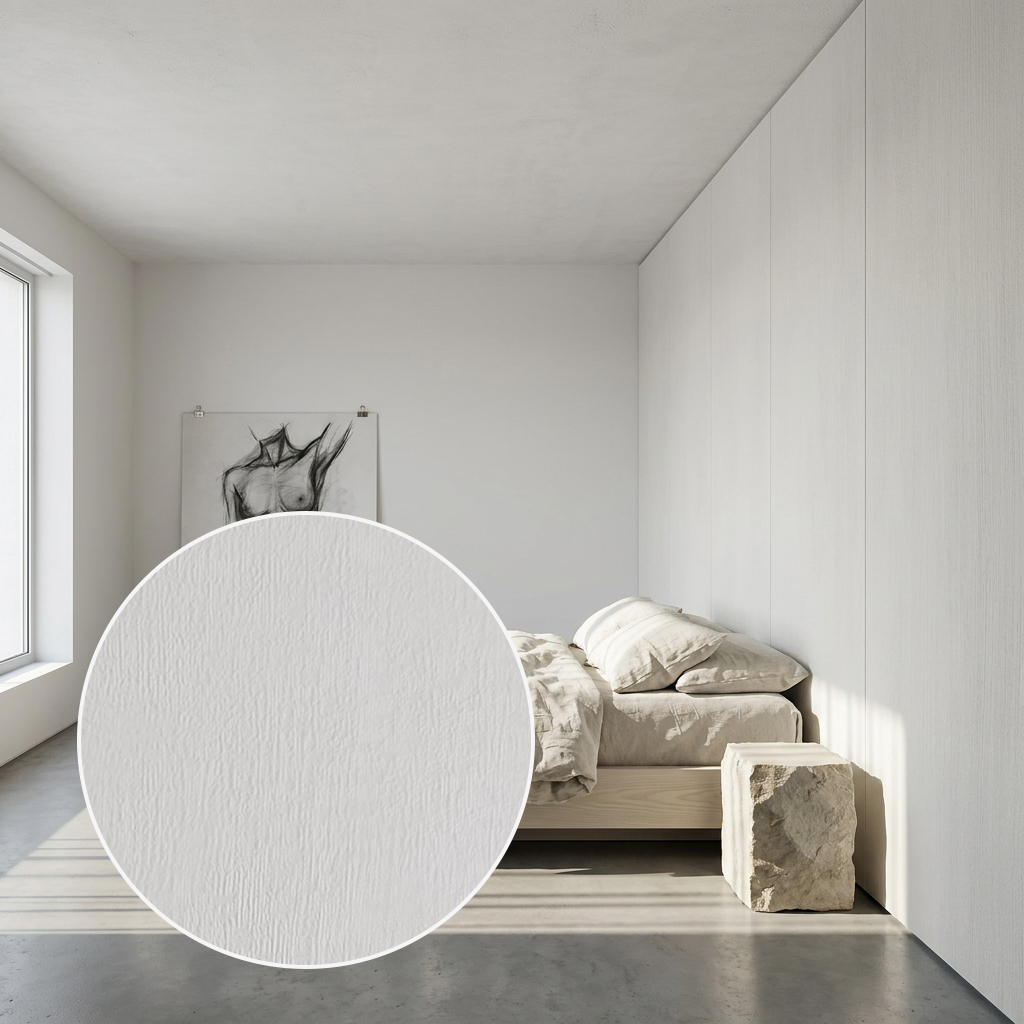 Panel węglowy ścienny Stucco Bianco Biały | Carbon Deco wodoodporny 2900×1220 mm | A115