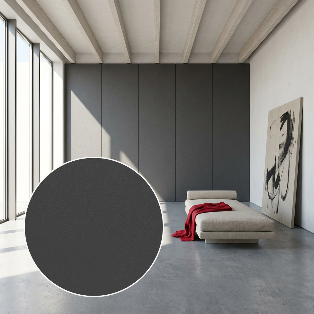 Panel węglowy ścienny Quarzo Grafite Grafitowy z brokatem | Carbon Deco wodoodporny 2900×1220 mm | M1908