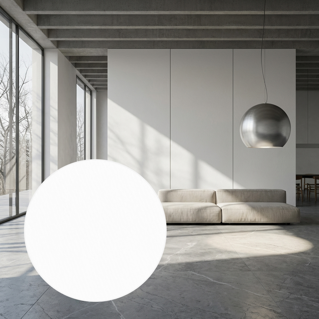 Panel węglowy ścienny Puro Bianco Biały matowy | Carbon Deco wodoodporny 2900×1220 mm | ZF001