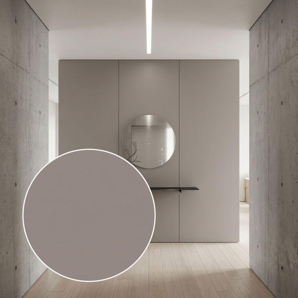 Panel węglowy ścienny Puro Tortora Szarobeżowy matowy | Carbon Deco wodoodporny 2900×1220 mm | ZF010