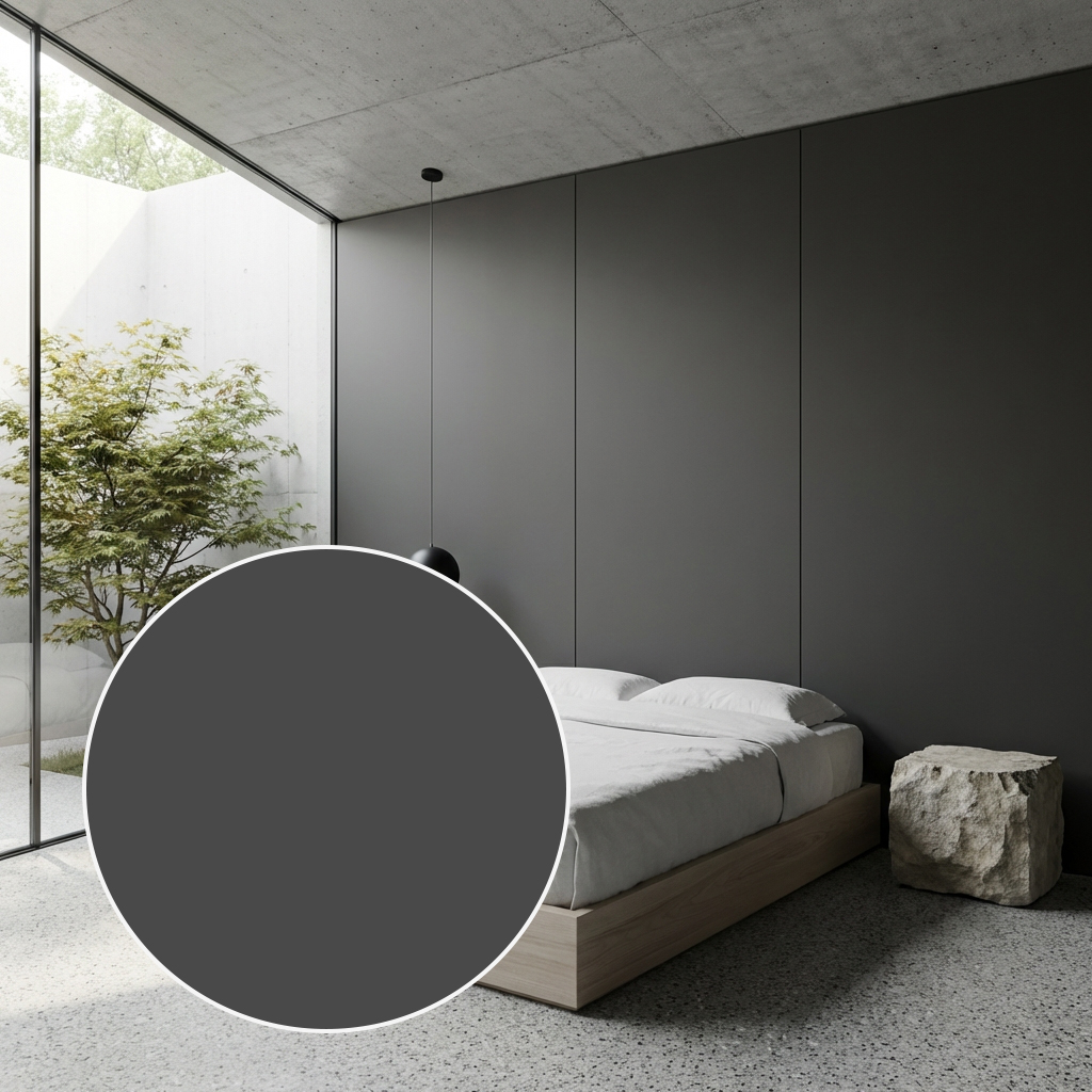 Panel węglowy ścienny Puro Antracite Antracyt matowy | Carbon Deco wodoodporny 2900×1220 mm | ZF015