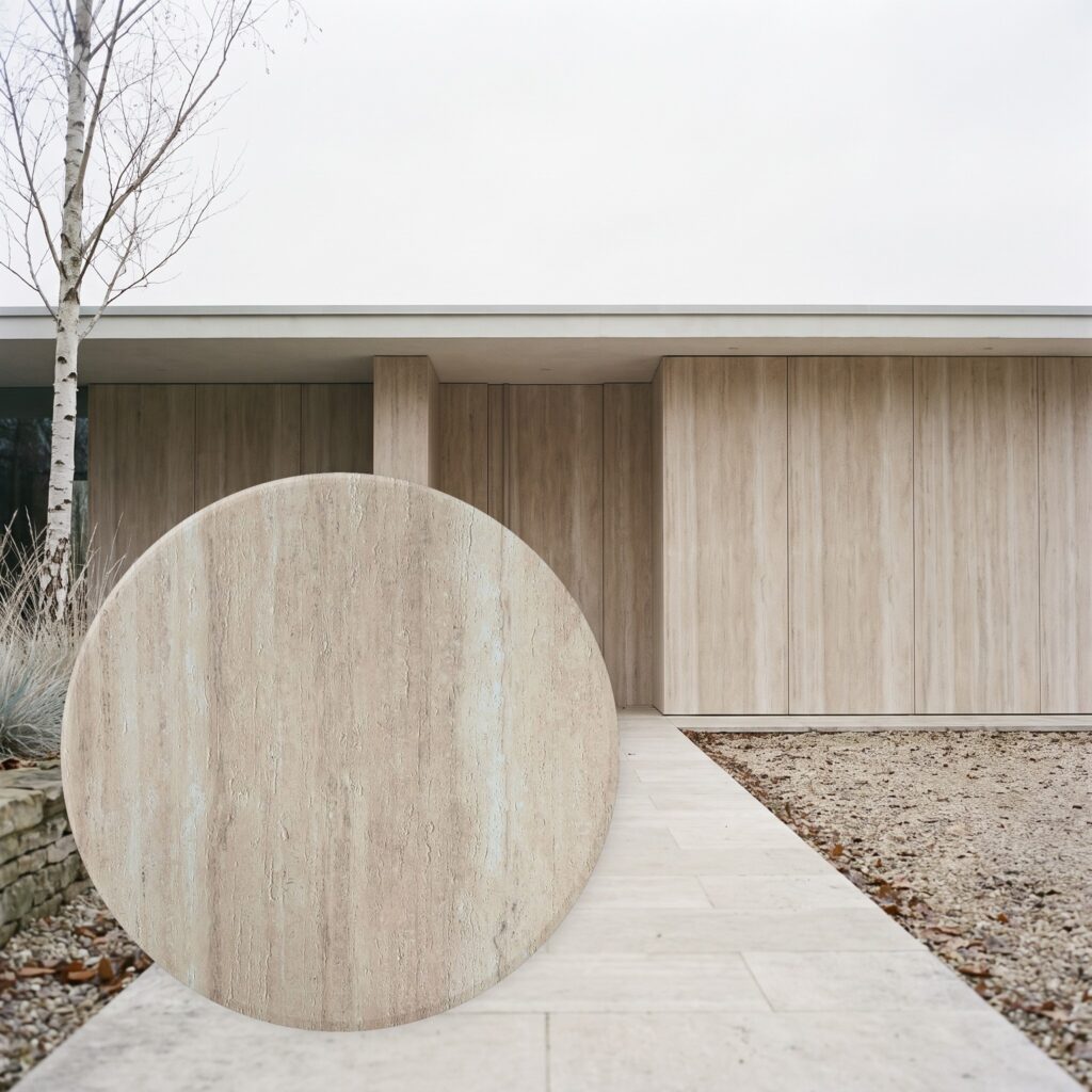 Linear Travertine Roman Yellow rdzawobeżowy