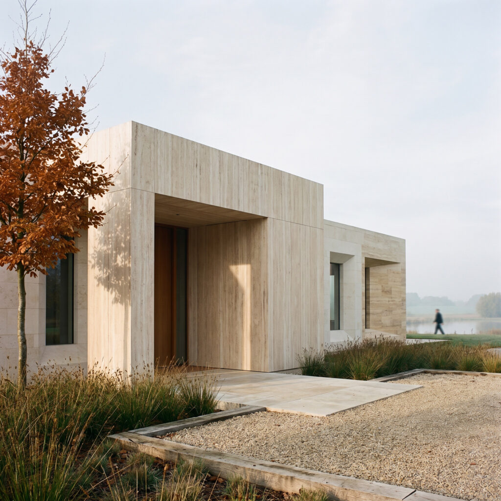 Linear Travertine Roman Yellow rdzawobeżowy