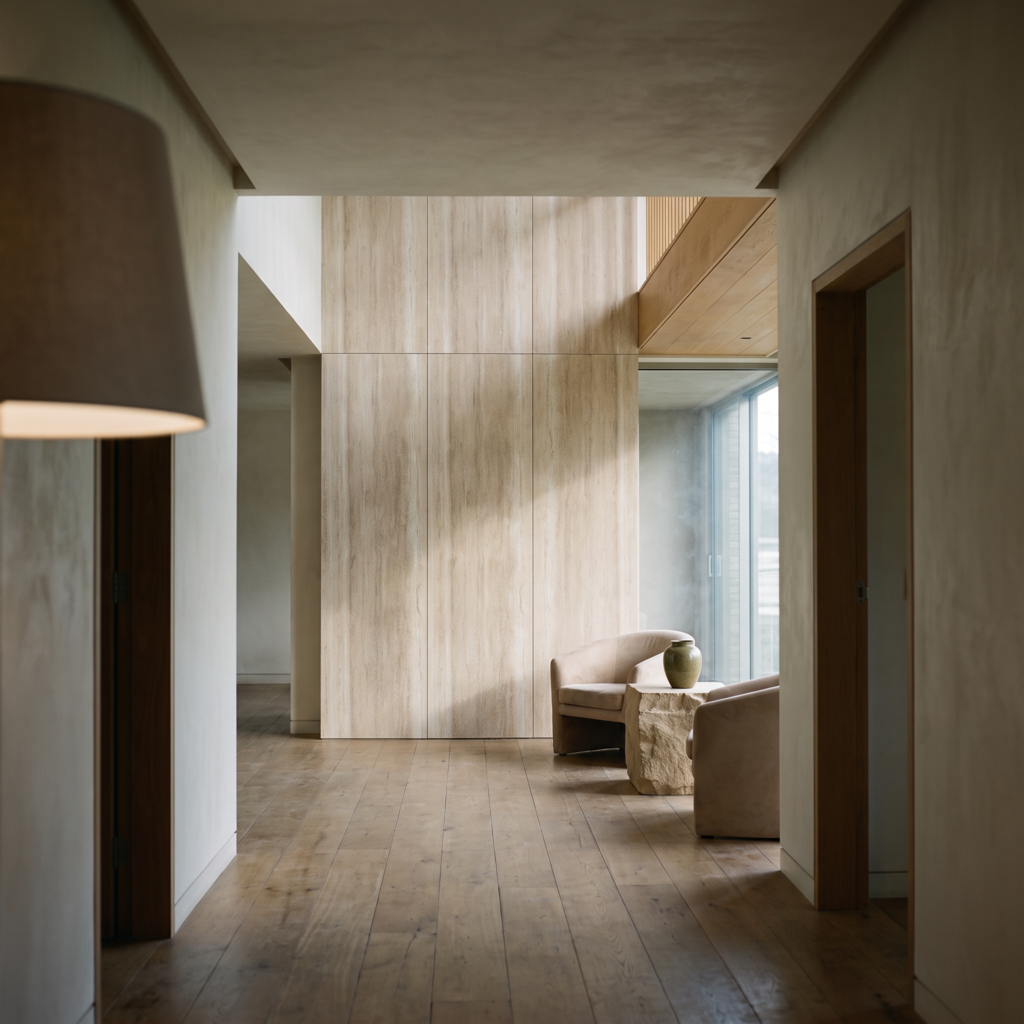 Linear Travertine Roman Yellow rdzawobeżowy — salon