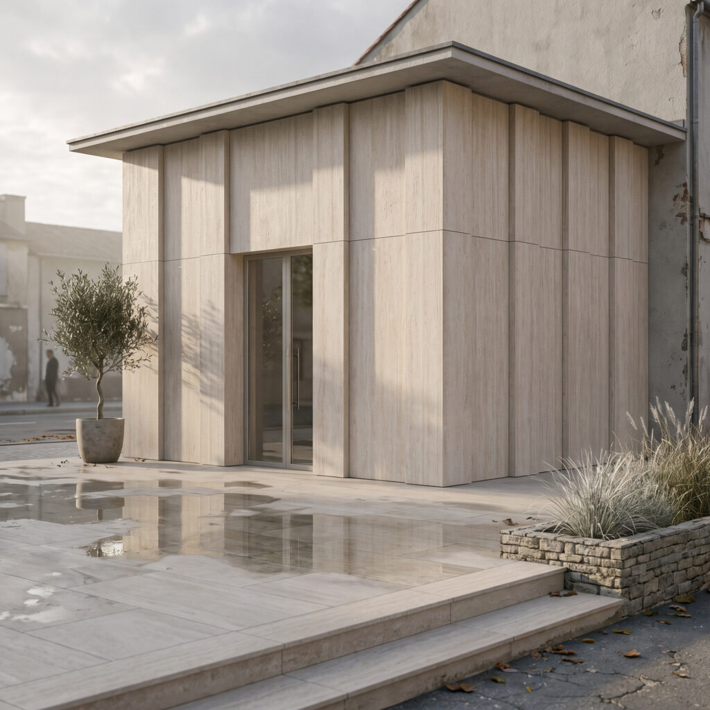 Linear Travertine Roman White kremowobiały
