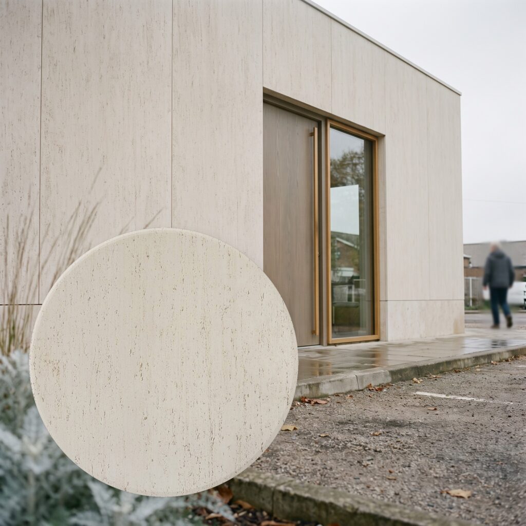 Roman Huge Travertine White Golden beżowy