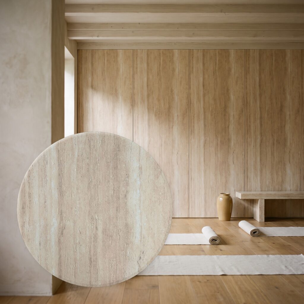 Linear Travertine Roman Yellow rdzawobeżowy