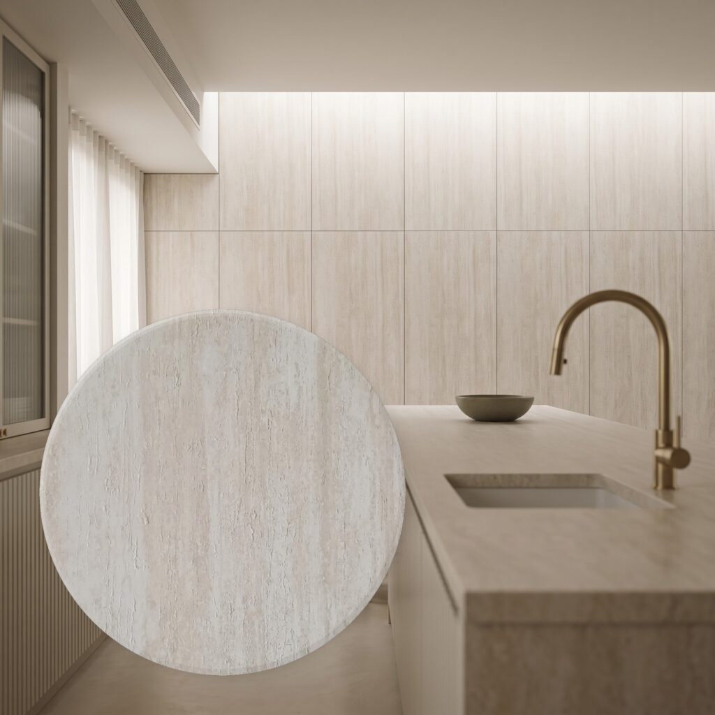Linear Travertine Roman White kremowobiały
