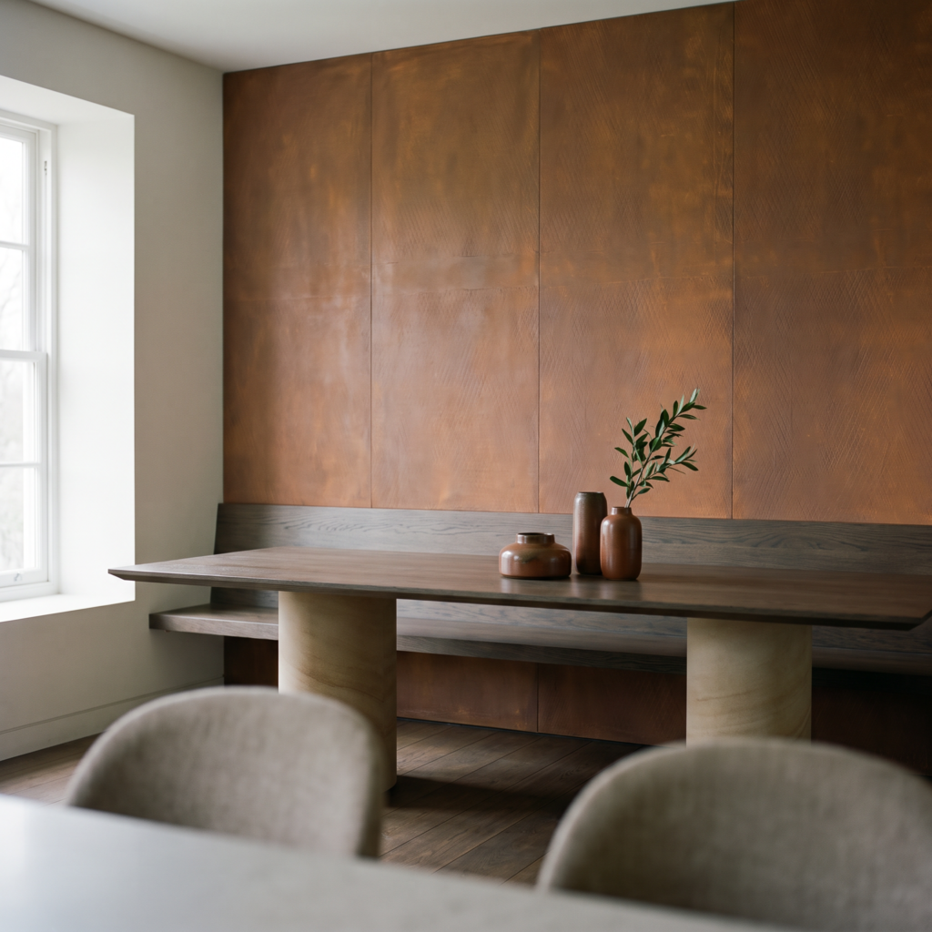 Rust Board Medium Plaid rdzawy — jadalnia