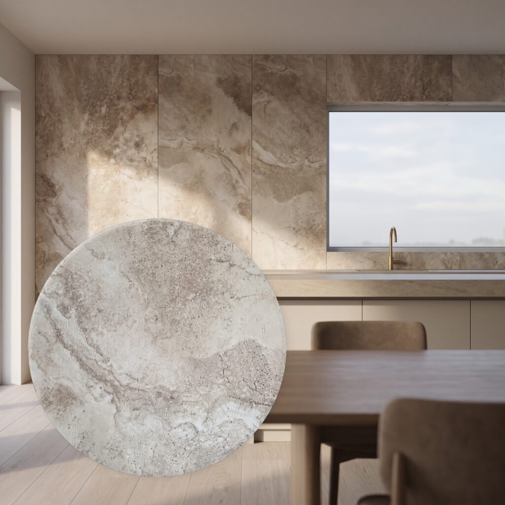 Dolomatic Travertine Clay Bank beżowobrązowy