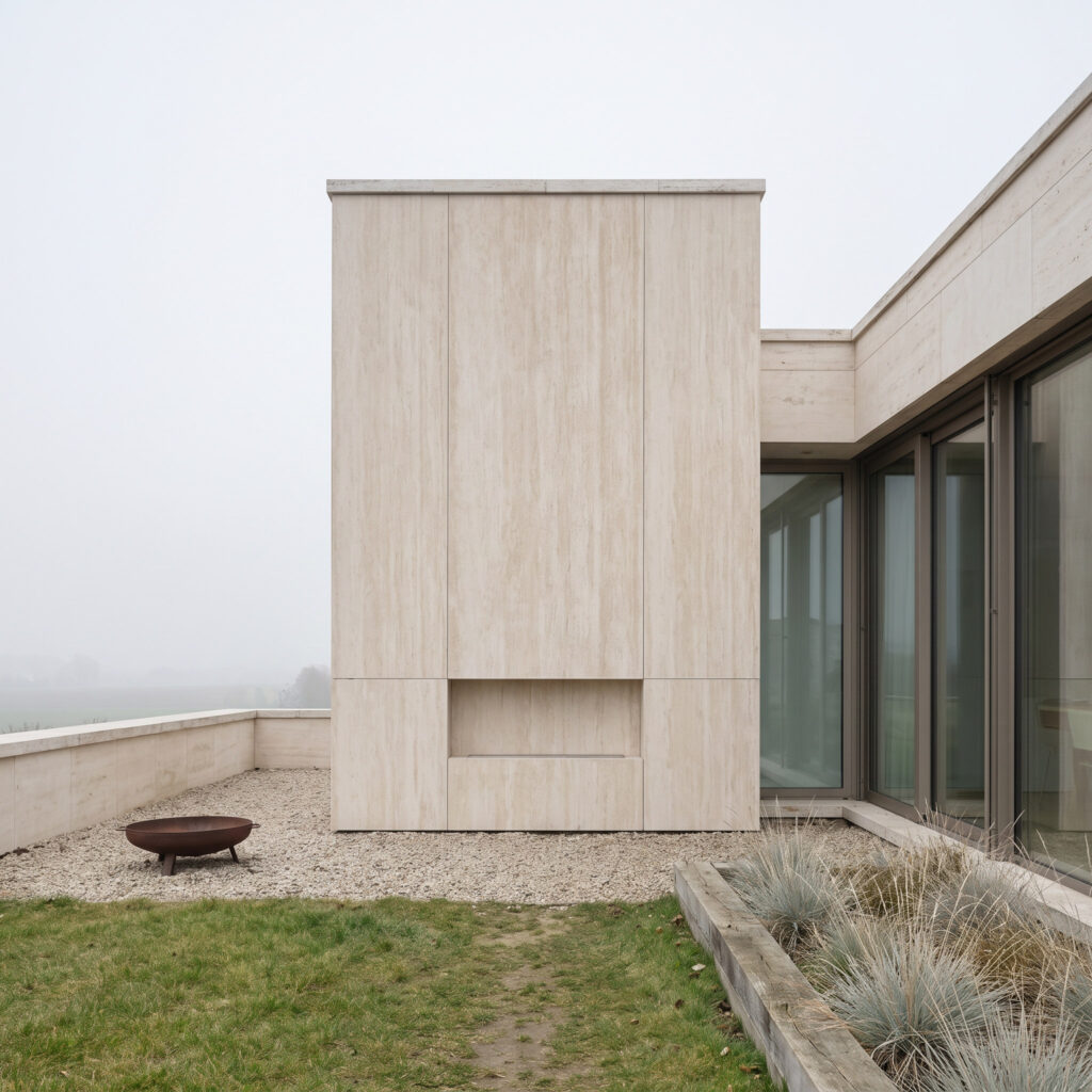 Linear Travertine Roman White kremowobiały