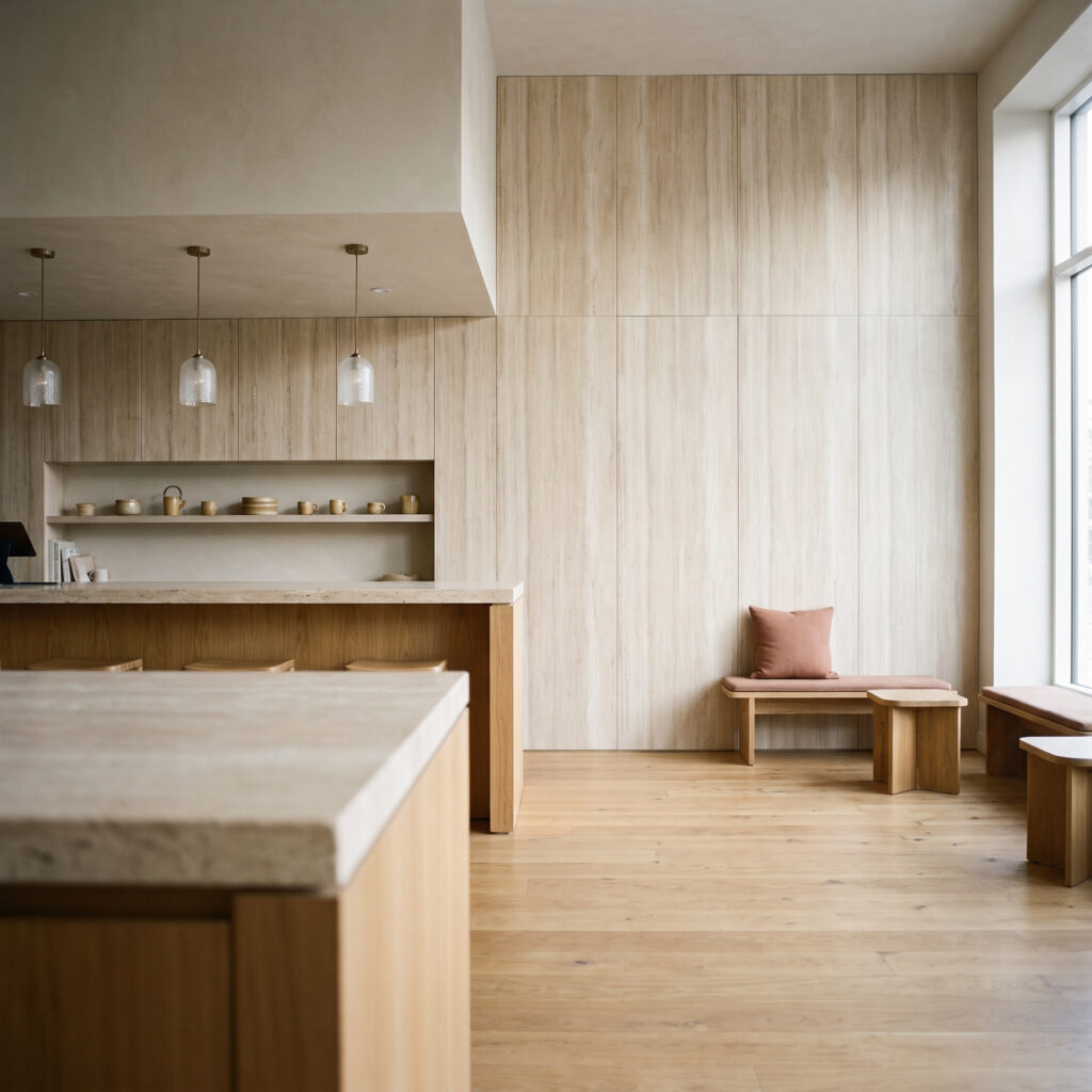 Linear Travertine Roman Yellow rdzawobeżowy