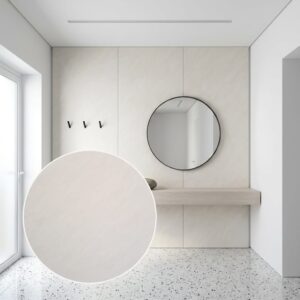 Panneau mural en carbone Cemento Crema Crème | Carbon Deco résistant à l'eau 2900×1220 mm | A7625-5
