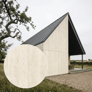Panneau de façade Pietra Mineral Crema 2400x1200 mm - Effet travertin