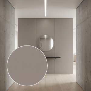 Panel de pared de carbono Puro Tortora Gris beige mate | Carbon Deco resistente al agua 2900×1220 mm | ZF010