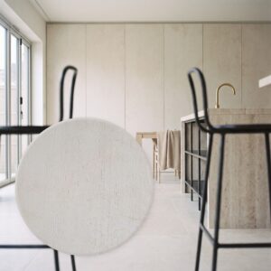 Panel decorativo de pared Dolomatic Travertine Andean White Blanco cálido | Mineral 3000×1200 mm
