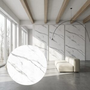 Carbon wandpaneel Marmo Bianco Wit | Carbon Deco waterbestendig 2900×1220 mm | A972-1