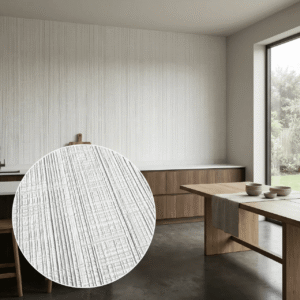 Wandpaneel ETNO Mineral Wit 2900×1200 mm - Plaat van kwartscomposiet